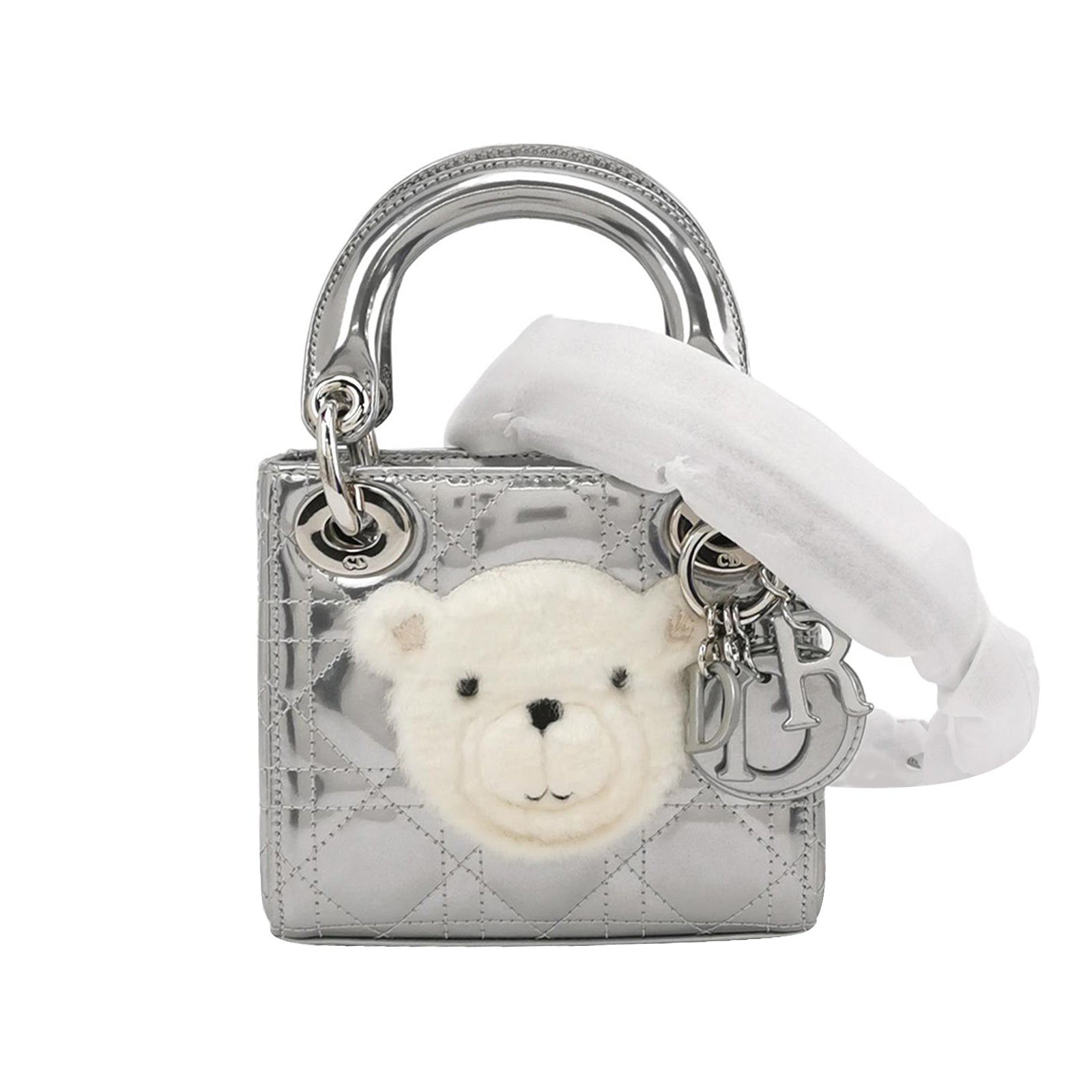 Lady Dior Patent leather Logo